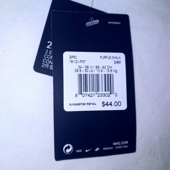 Nike Girls Infants 2pc Warmer Set - Picture 4 of 4